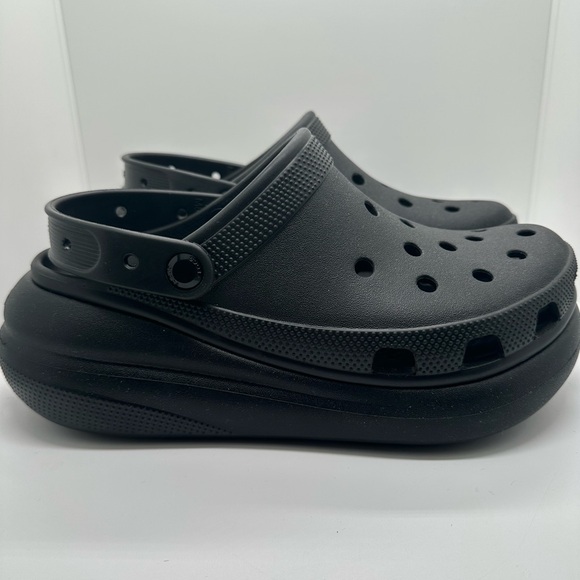 CROCS Crush Platform Black Classic Clog Size Men’s 8 Women’s 10 - Picture 3 of 7
